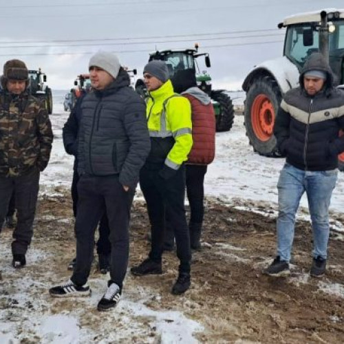 Agrarienii din Suceava, cu tractoare în stradă, manifestă împotriva importurilor de cereale