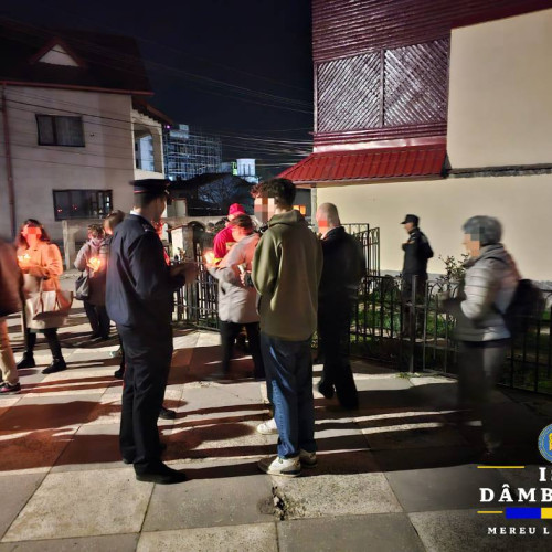 Inspectoratul din Dâmbovița a asigurat siguranța la slujbele de Paște Catolic
