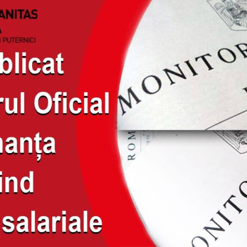 Sanitas Dâmbovița: Salarii mai mari pentru personalul din sănătate și asistență socială conform Monitorului Oficial OUG nr. 19/2024