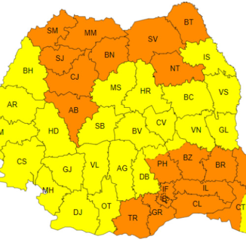 ANM: Atenționare Cod Portocaliu de Vânt Puternic în Toată Țara