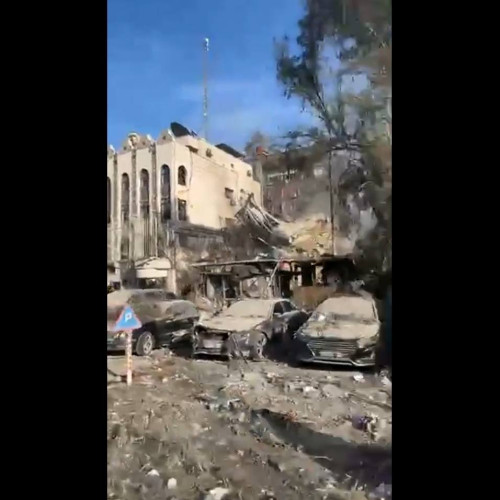 Clădirea consulatului Iranului din Damasc distrusă într-un atac de aviație israeliană