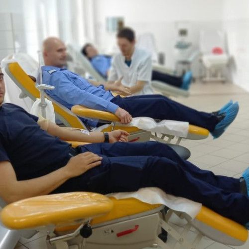 Jandarmii din Mureș se implică în campania națională de donare de sânge pentru a salva vieți