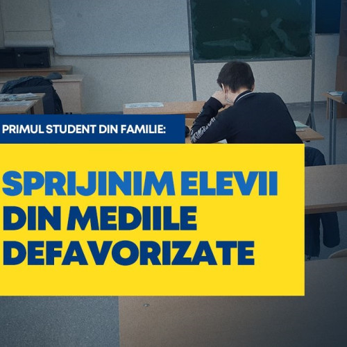Ministerul Educației lansează „Primul student din familie”, în colaborare cu Ministerul Investițiilor și Proiectelor Europene - 50 de milioane de euro pentru acces egal la învățământ