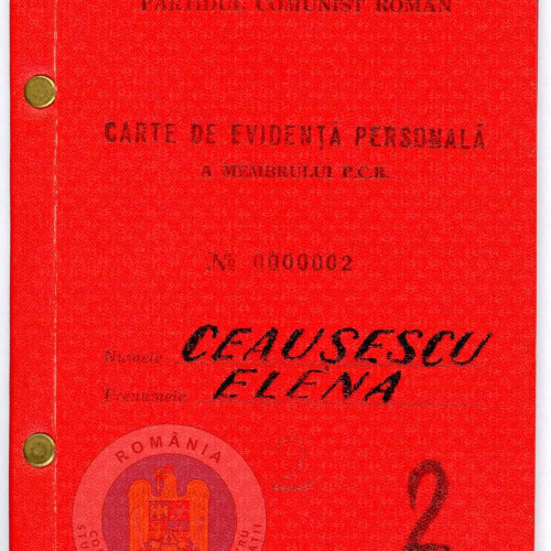 Apariția publicației cartea de identitate a Elenei Ceaușescu