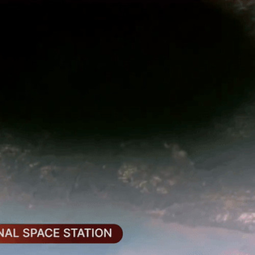 Eclipsa dezastrul vazuta de pe Stația Spațială Internațională: Imagini spectaculoase din spațiu