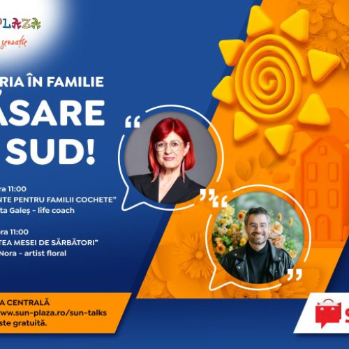 Traineri renumiti la seminariile gratuite Sun Talks pe 13 și 20 aprilie la Sun Plaza