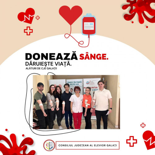 Elevii reprezentanți donează sânge pentru cei în nevoie