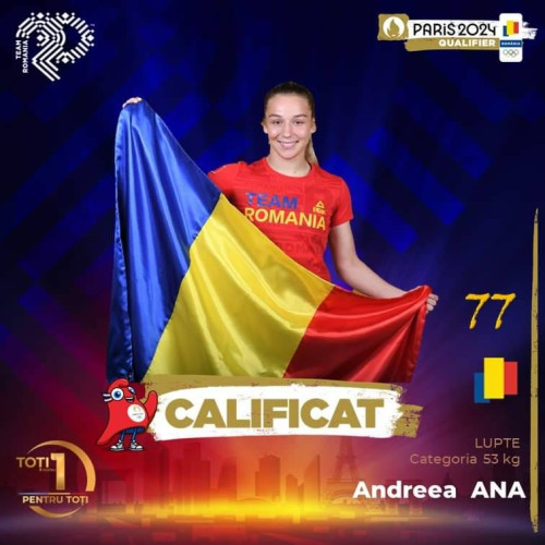 Andreea Ana se califică la Jocurile Olimpice Paris 2024 la lupte feminin!