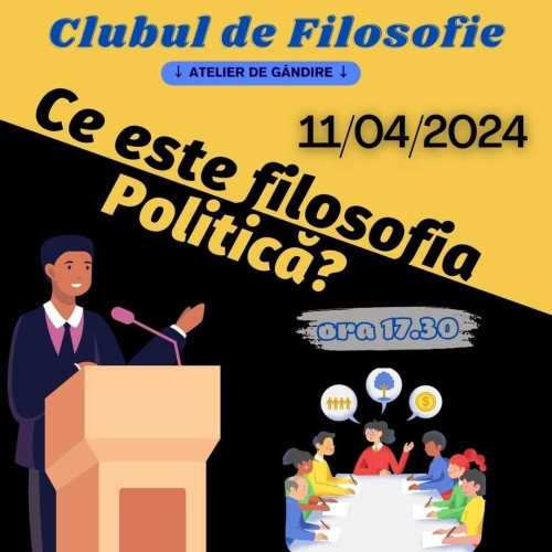 Întâlnire la Biblioteca Judeţeană Dâmbovița pentru Clubul de Filosofie pe 11 aprilie 2024.
