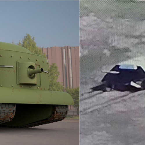 De frica dronelor, rușii aruncă în luptă „tancul țestoasă”, o variantă modernă a „Elefantului Zburător” din Primul Război Mondial