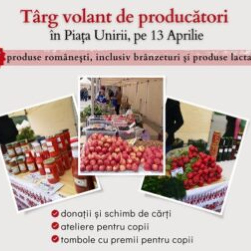 Târgul volant revine în Piața Unirii din Şchei cu produse româneşti și activități pentru copii. Ateliere și tombole cu premii și evenimentul „Parte de carte”. Vino și redescoperă gustul autentic al produselor locale și sănătatea în comunitatea noastră!