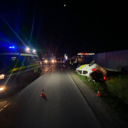 Șofer de 18 ani, accidentat grav în urma impactului dintre două vehicule între Cepari și Dumitra