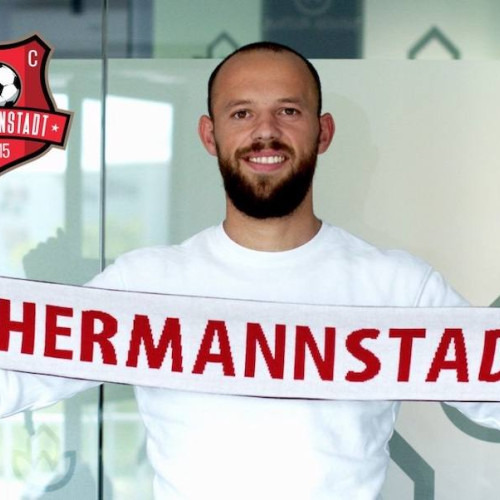 Cristian Neguț, fotbalist din Dâmbovița, a marcat pentru Hermannstadt împotriva Botoșani în Superliga