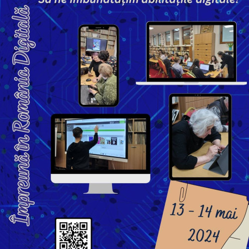 Biblioteca Județeană din Dâmbovița lansează campania „Împreună în România Digitală” pentru dezvoltarea abilităților digitale