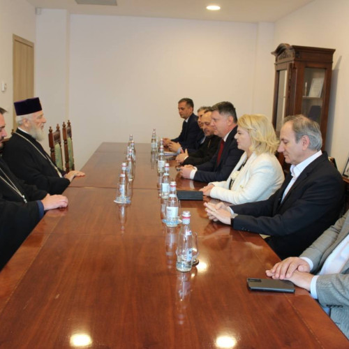 Noul Conducere a Universității "Valahia" din Târgoviște, întâlnită de Mitropolitul Nifon