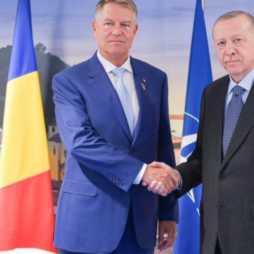 Iohannis discută cu Erdogan despre candidatura României la șefia NATO