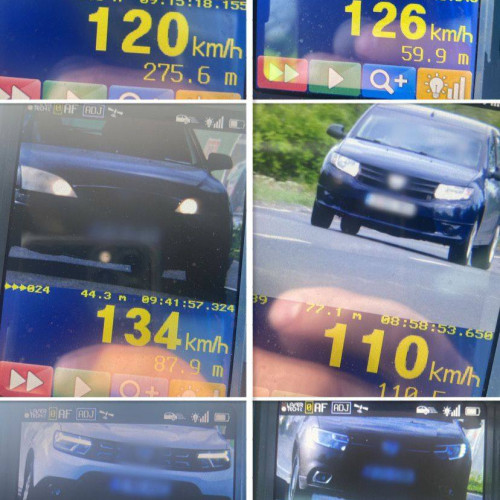 Prevenirea accidentelor rutiere și combaterea vitezei excesive în Dâmbovița: 265 de sancțiuni aplicate și 35 de permise reținute de polițiști!