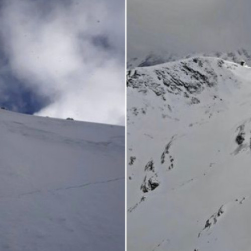 Avertizare de avalanșă la peste 1.800 de metri în munți, stratul de zăpadă depășește jumătate de metru după ultimele ninsori