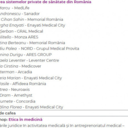 Zilele Enayati Medical City - Prima ediție a evenimentului de inovație și pionierat în sănătate din București aduce profesioniștii din medicină.