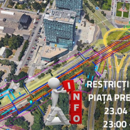 Lucrări temporare în Pasajul Piaţa Presei din București pentru Magistrala 6