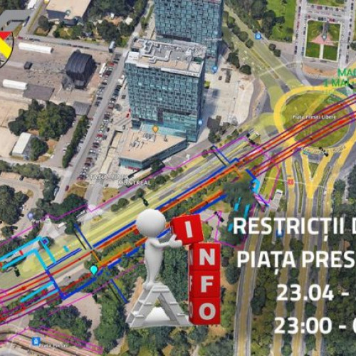 Restrictii de trafic pentru lucrari la Magistrala 6 in Pasajul Piața Presei Libere