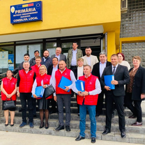 Radu Reziuc depune candidatura pentru funcția de primar la Mitocu Dragomirnei alături de membri PSD