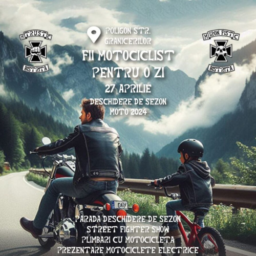 Începe sezonul moto 2024 la Bistrița: "Fii motociclist pentru o zi" și descoperă lumea motociclismului