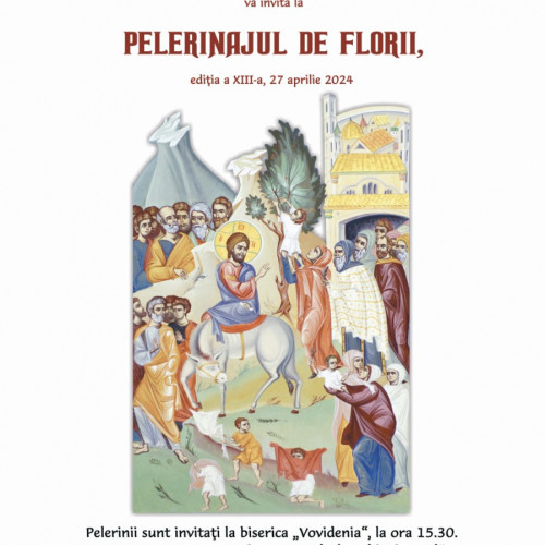 Pelerinaj de Florii în Eparhia Dunării de Jos: Credincioșii cheamă la Biserica "Vovidenia" pentru a merge împreună în procesiune spre Catedrala Arhiepiscopală pe 27 aprilie