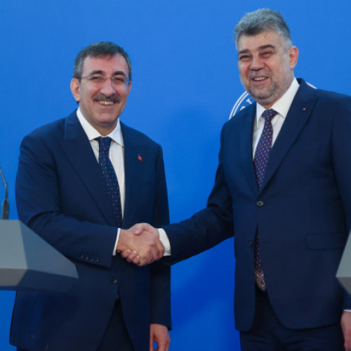 Vicepreședintele Turciei a venit în vizită oficială în România și s-a întâlnit cu Marcel Ciolacu