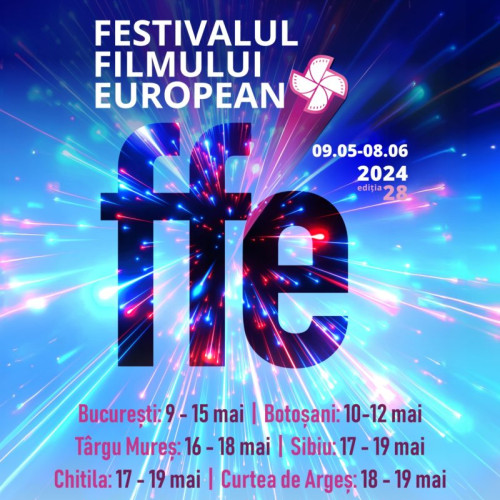 Ediția a 28-a a Festivalului Filmului European, organizată de ICR, debutează pe 9 mai la București și se încheie pe 8 iunie la Chișinău