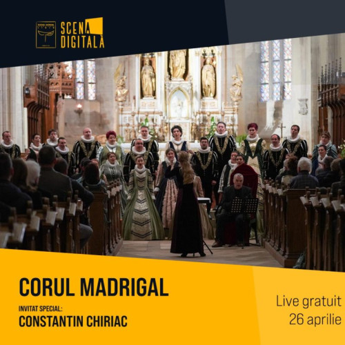 Concert extraordinar de Paște susținut de Corul Național de Cameră „Madrigal – Marin Constantin” la Sibiu