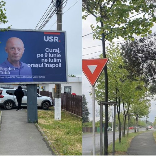 Misterul dispariției panourilor electorale din Buftea. USR acuză administrația locală pentru eliminarea publicității