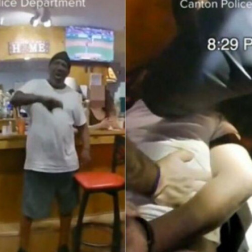 Momentul în care un afroamerican moare după o arestare brutală de către polițiști este filmat în Canton, statul Ohio. Incidentul amintește de cazul George Floyd din anul 2020.