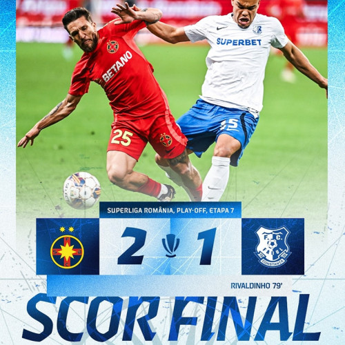 FCSB devine campioană în SuperLiga după meciul câștigat împotriva Farului Constanța