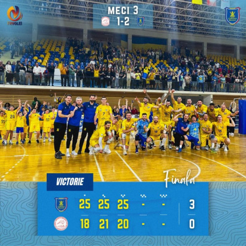 Volei masculin: Decernarea finalei Diviziei A1 între Arcada Galați și CSM Corona Brașov