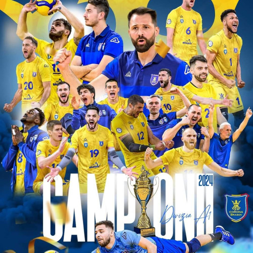 CSM Corona Braşov - Echipa de Volei Masculin A Devenit Campioană Naţională, Învinsând CSM Arcada Galaţi cu Scorul de 3-1