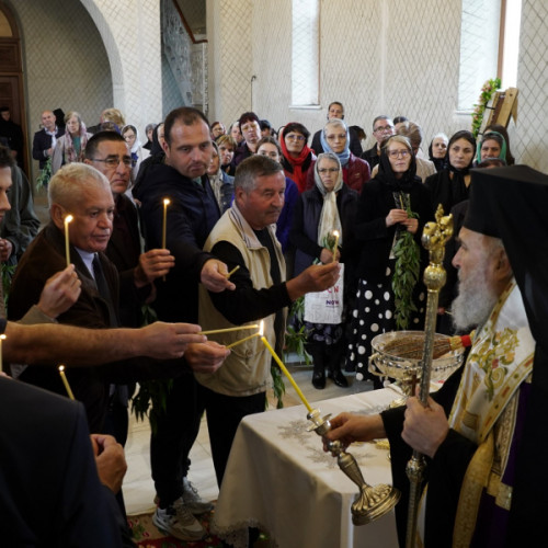 Binecuvântare pentru construirea schitului din comuna Frumușița de către Părintele Casian