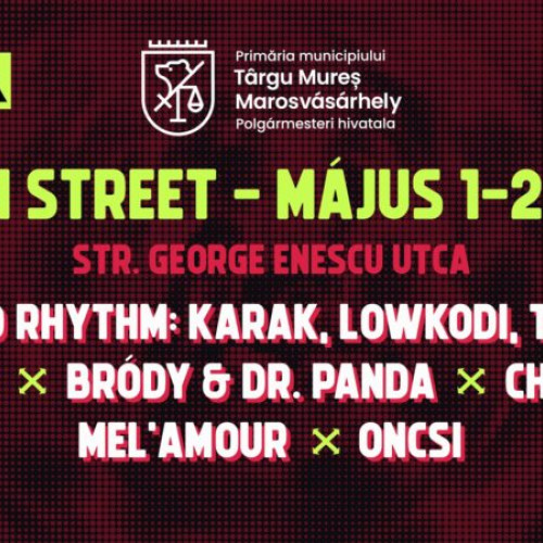 Centrul orașului Tg. Mureș va găzdui evenimente de artă, muzică și distracții în perioada 1-2 mai