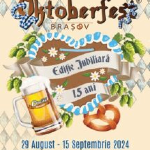 Anunțul oficial pentru Ediția Jubiliară a Oktoberfest Brașov 2024: 15 ani de distracție, muzică și bere în Parcul Tractorul!