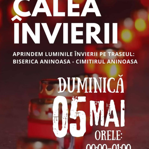 Locuitorii din Aninoasa chemați să aducă lumină în noaptea Învierii