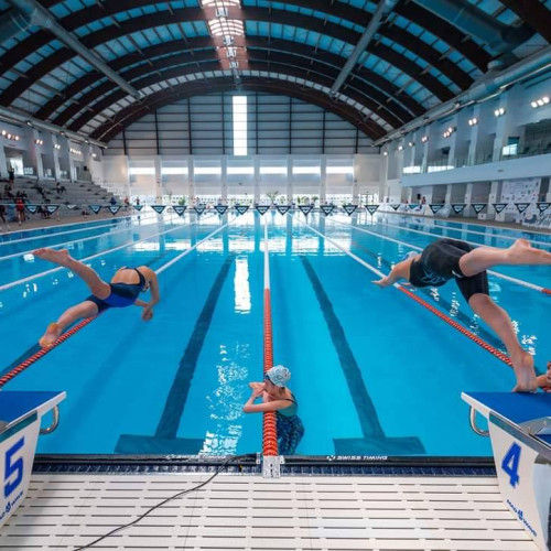 Redeschiderea bazinului olimpic la Complexul Turistic de Natație din Târgoviște pentru beneficiul publicului