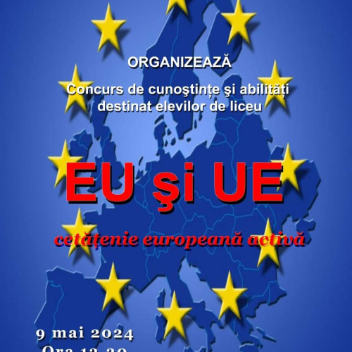 Concurs pentru elevi de liceu în Dâmboviţa: "Cetăţenia europeană activă - EU şi UE", joi, 9 mai, la Biblioteca Judeţeană "Ion Heliade Rădulescu
