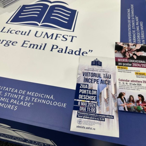Mai mult de 300 de participanți la evenimentul "Ziua Porților Deschise" de la Liceul UMFST din Târgu Mureș