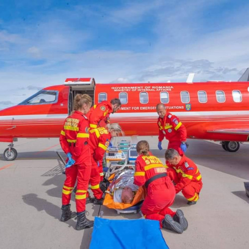 Exercițiul Vigorous Warrior 2024 - Misiune speciala de evacuare medicala a transportului strategic, SMURD Learjet 75 face parte din scenariul complex al STRATEVAC