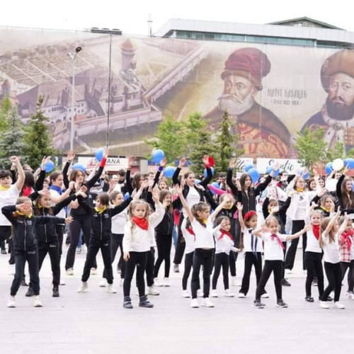 Flashmob în Piața Tricolorului pentru Ziua Europei