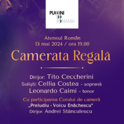 Ateneul Român va găzdui Gala Puccini, organizată de Institutul Italian de Cultură din București cu sprijinul Ministerului Culturii