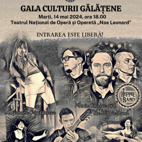 Invitație la spectacolul dedicat culturii gălățene la Teatrul "Nae Leonard" în ziua de marți, 14 mai, 2024