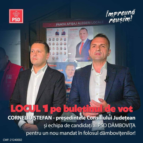 PSD Dâmbovița a demarat campania electorală la miezul nopții pentru alegerile locale și europarlamentare