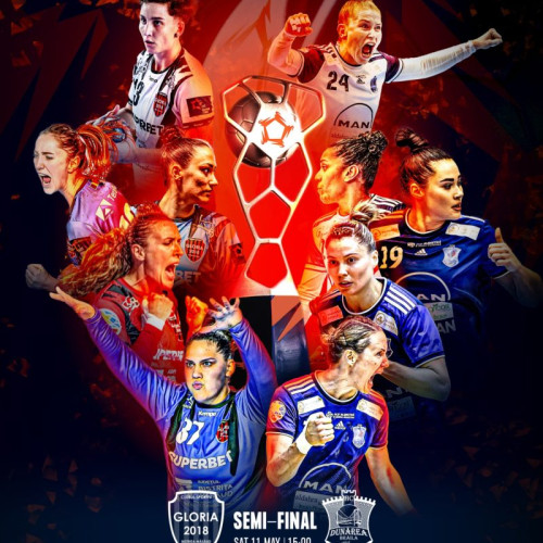 Semifinale românești în handbalul european feminin: HC Dunărea Brăila vs. CS Gloria 2018 Bistrița-Năsăud