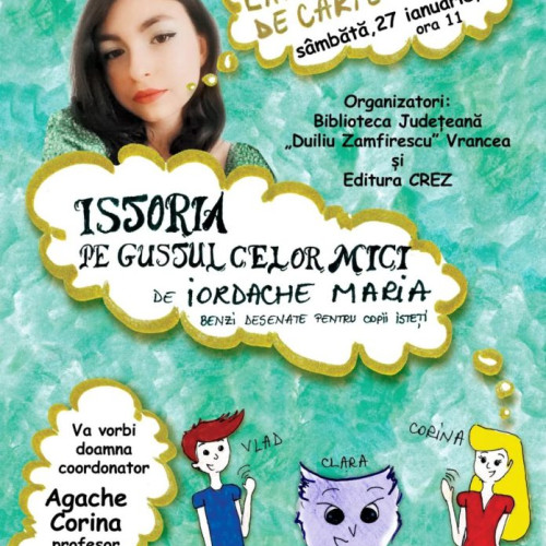 Lansare carte de benzi desenate la Galeriile de Artă din Focșani: Istoria pentru copiii din comunitate